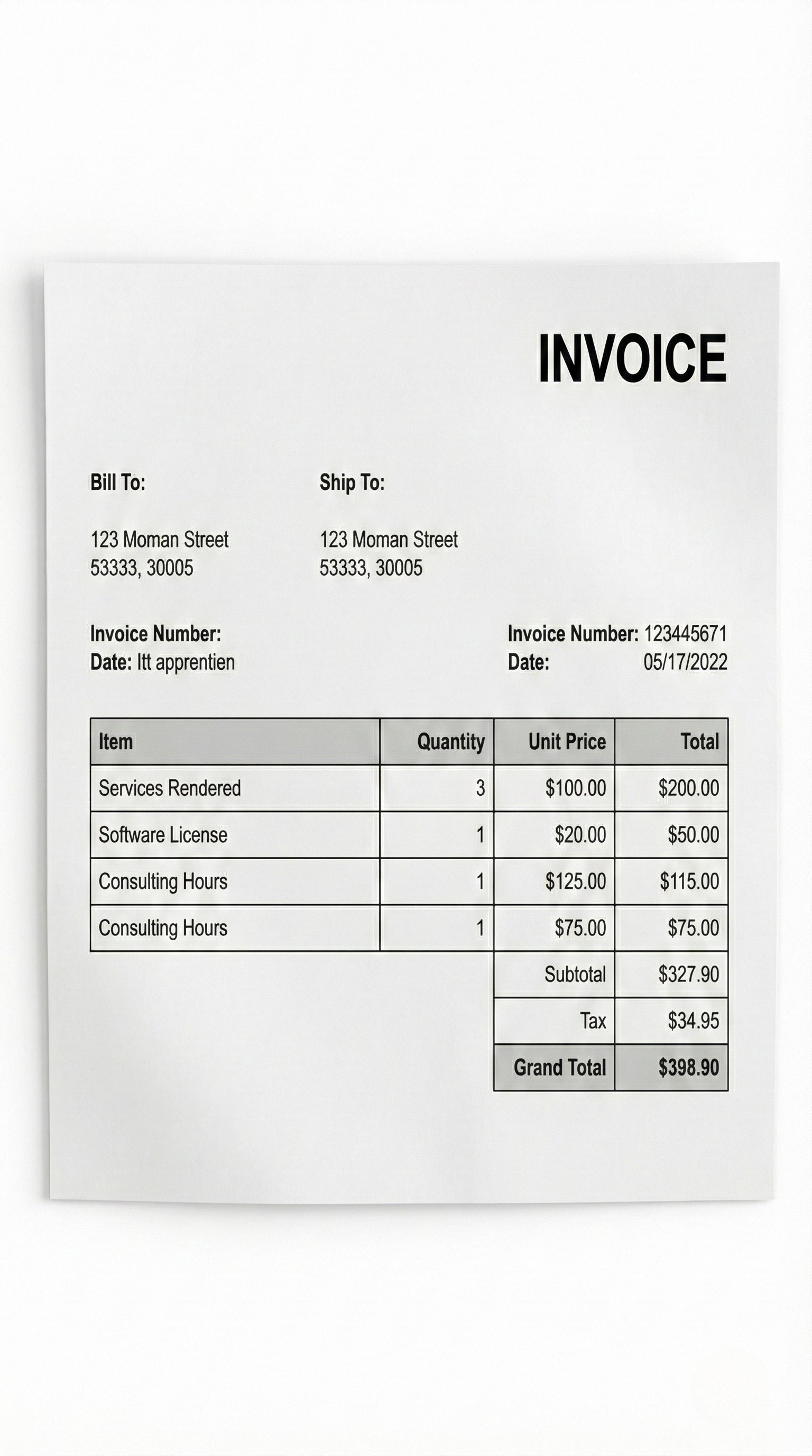 Invoice